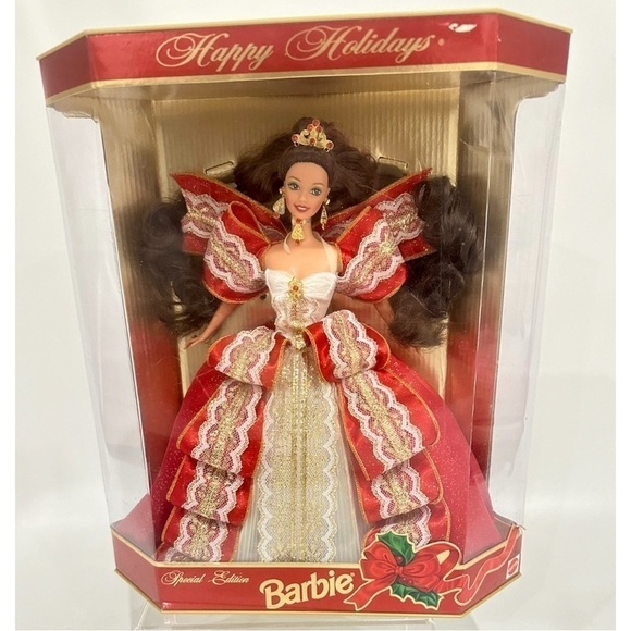 Barbie 1997 Holiday Happy Holidays RARE Vintage Barbie Doll by Mattel NEW - Picture 1 of 8